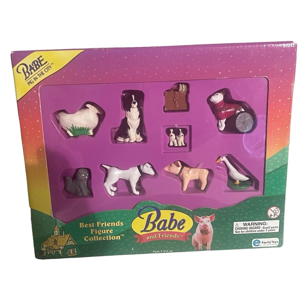 Vintage Babe and Friends BEST FRIENDS Figure Collection Pig in the City 1998 NEW
